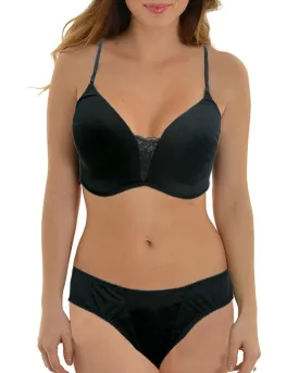 Sexy Black Bridal Bra Panty Set - Soft Padded Non Wired