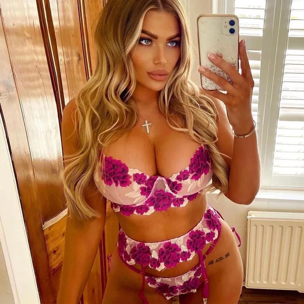 Sexy Embroidered Lingerie Set