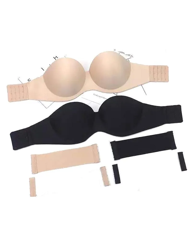 Sexy Pushup Bra - Strapless & 100% Seamless Bra - Underwired - Single-Padded