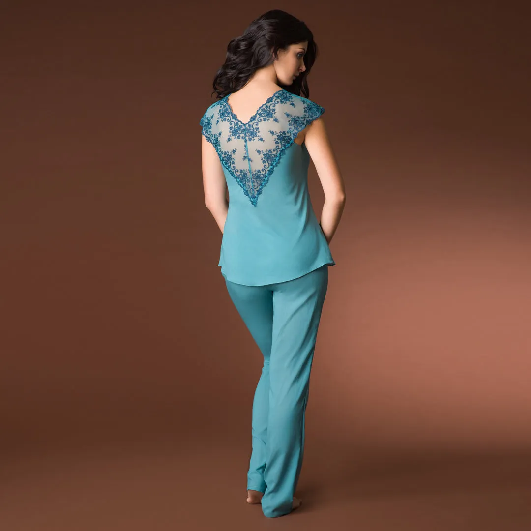 Sheer Lace Pajama Top Vova Lingerie Cosima