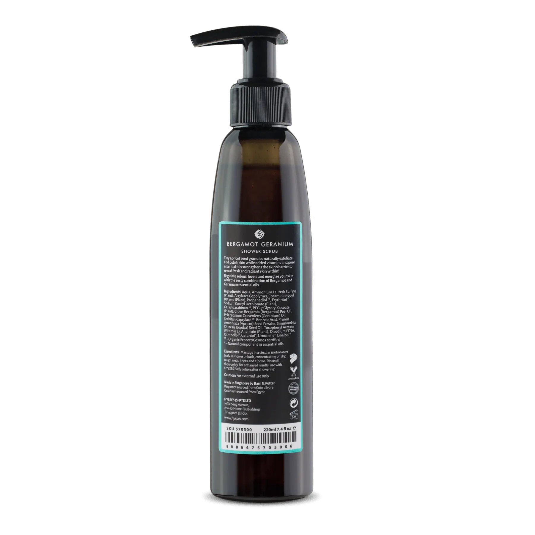 Shower Scrub Bergamot Geranium