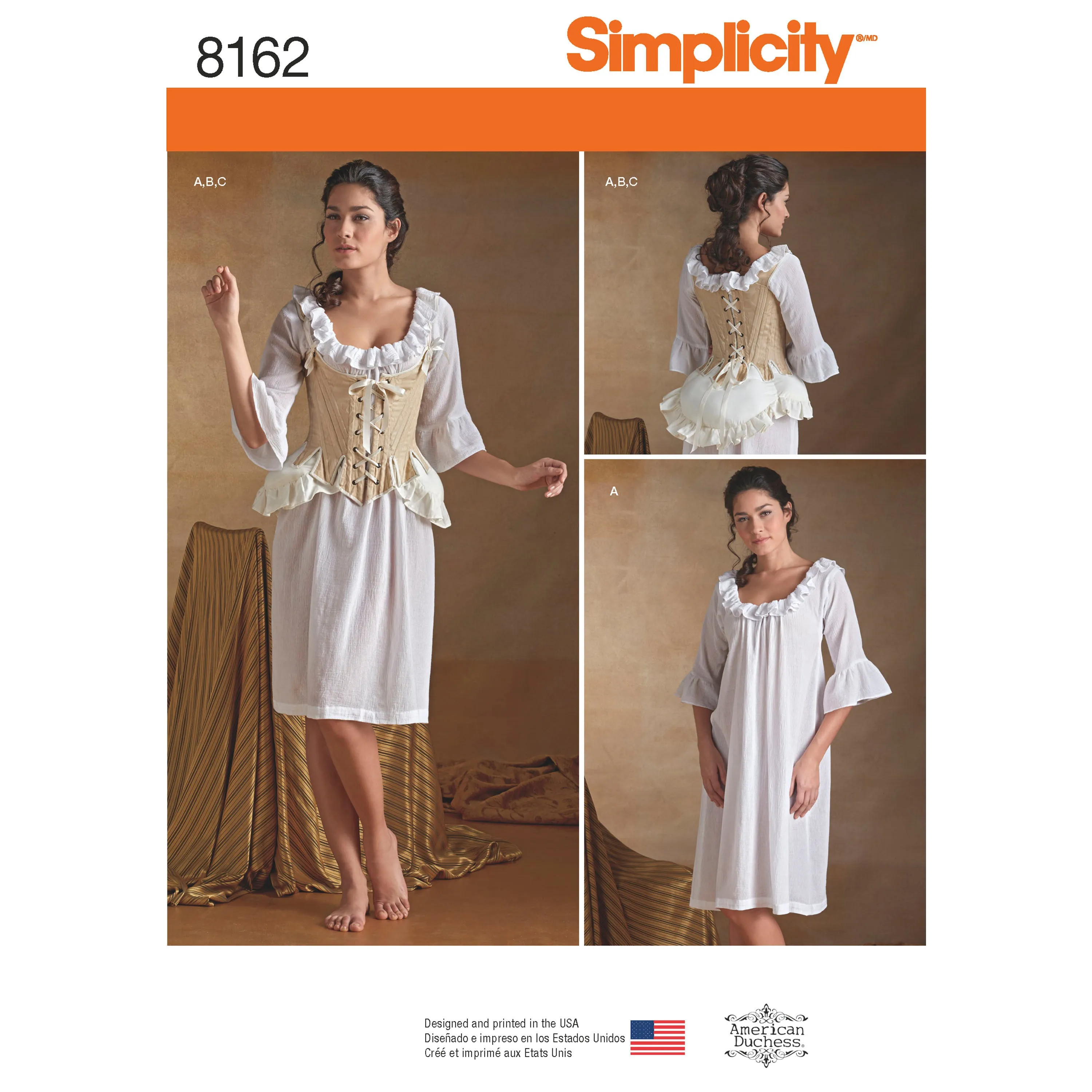 Simplicity Pattern 8162 Misses' 18th Century Undergarments