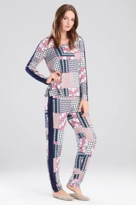 Slumber Party Printed PJ With Eyemask