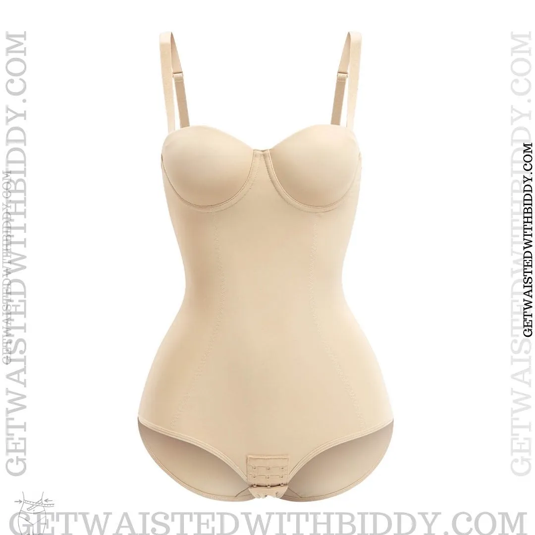 Snatch me Bodysuit - Tummy Control Padded Bra Butt Lifting Adjustable Strap