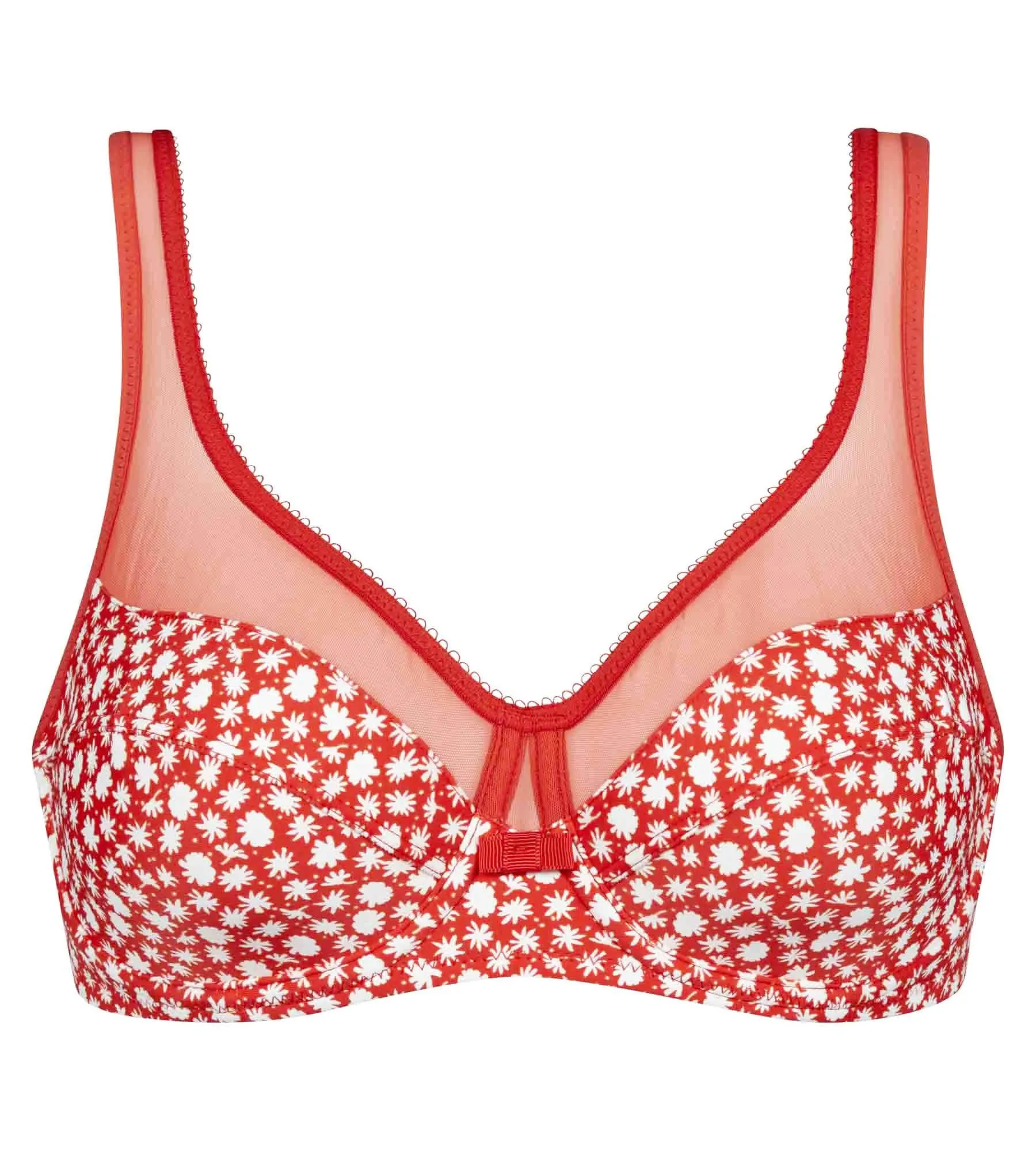 Soutien-gorge emboitant avec armatures Rouge à fleurs Generous Dim