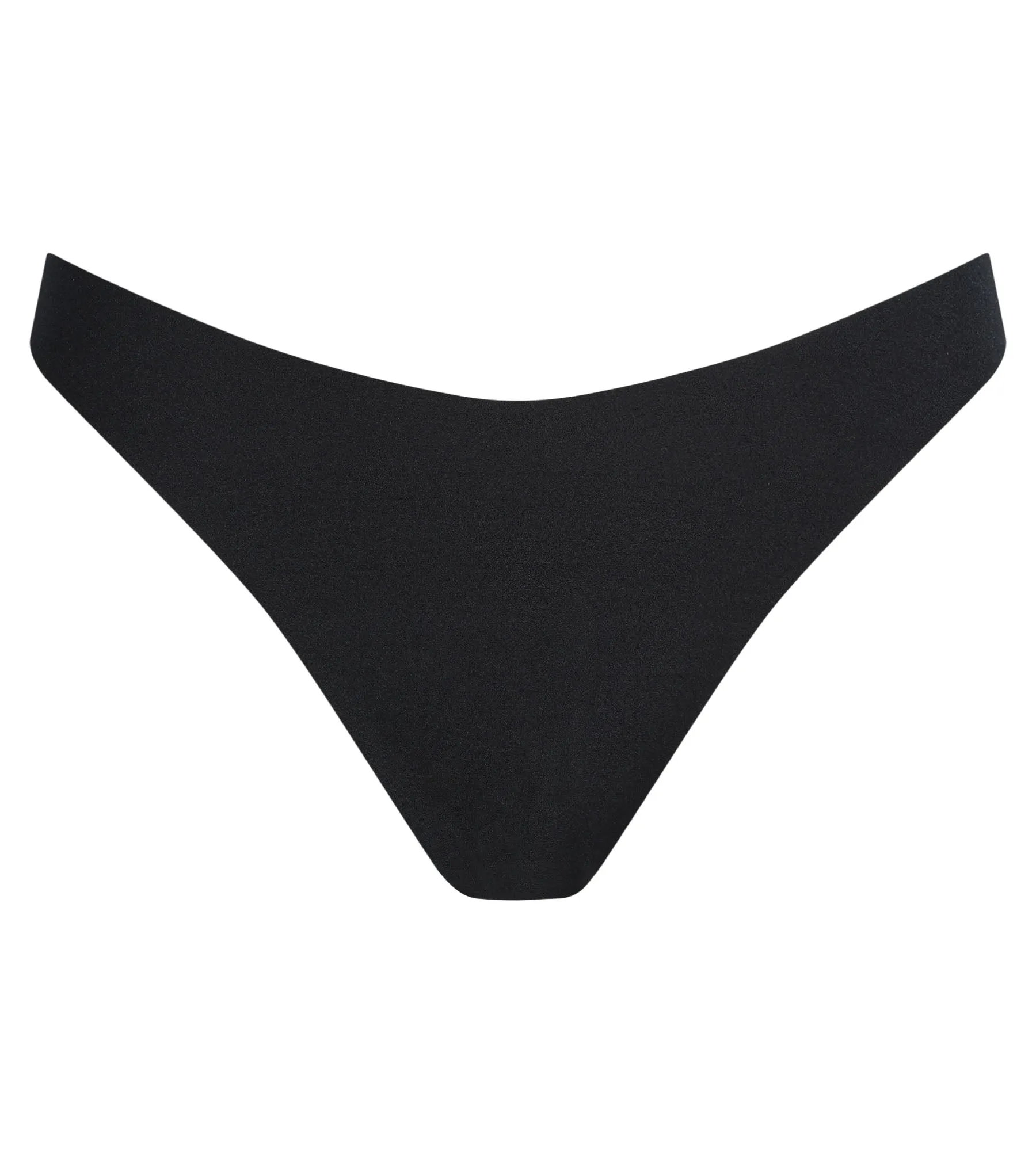 String noir en microfibre sans couture Dim No Show Invisible