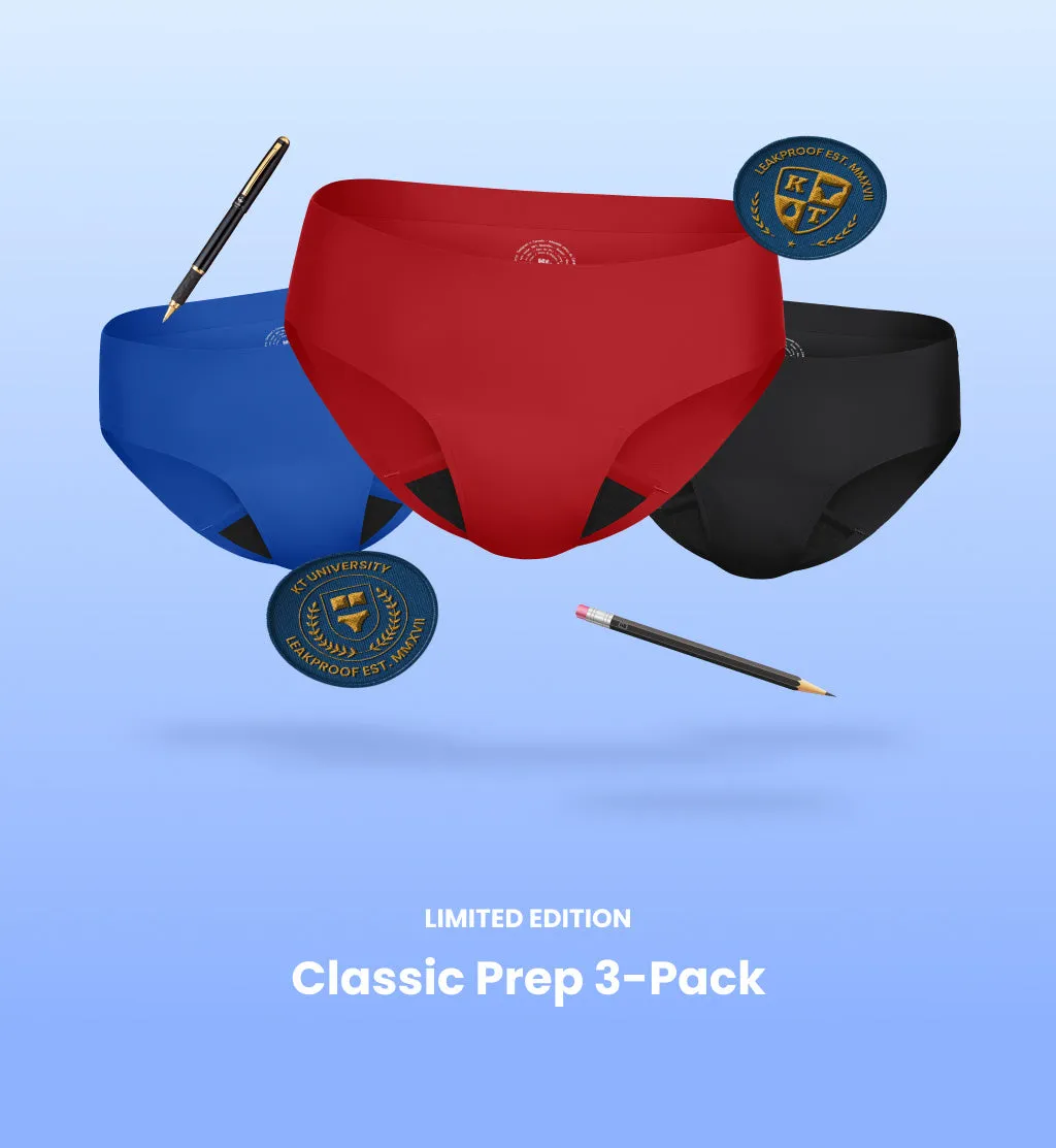 Super Leakproof® No-Show Underwear Bikini 3-Pack (4-Pack Item)