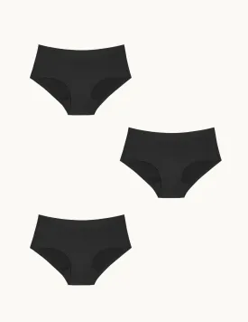 Teen Light Leakproof No-Show Boyshort 3-Pack - Kit