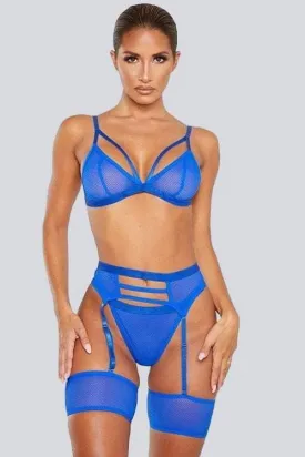 Transparent Mesh Design Lingerie Set