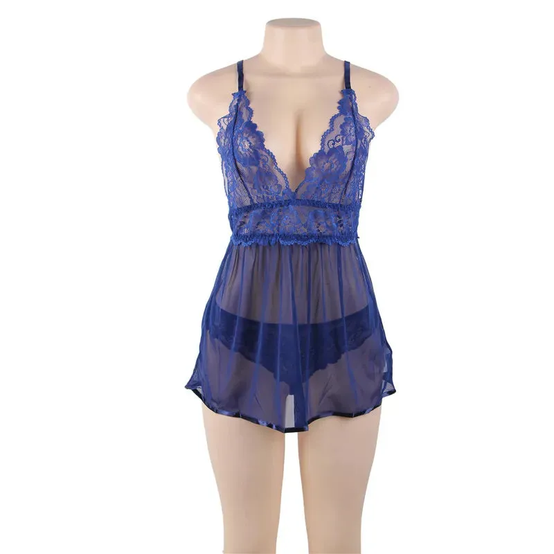Transparent Women's Suspenders Lingerie