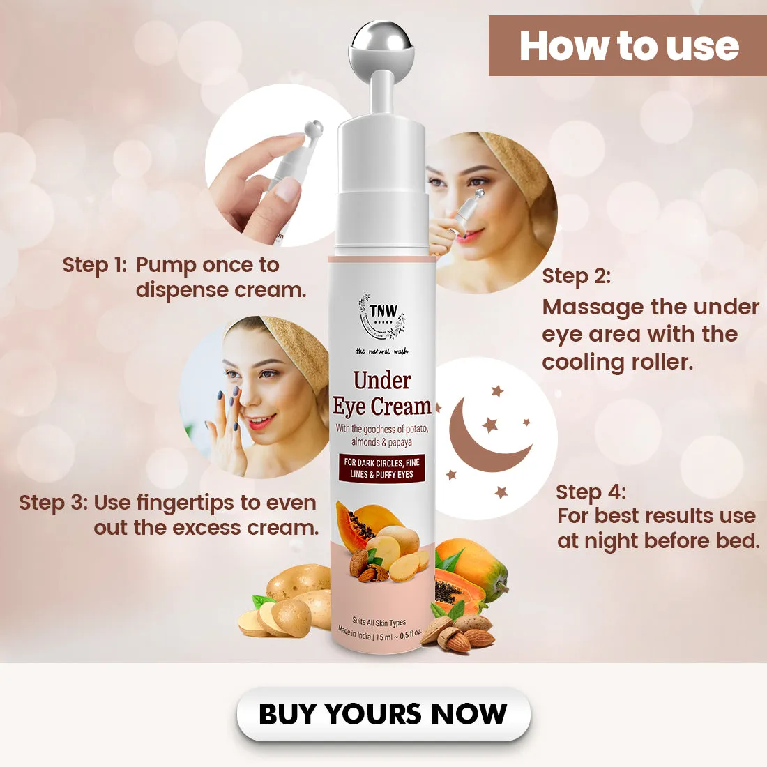 Under Eye Cream ( With Potato and Papaya).