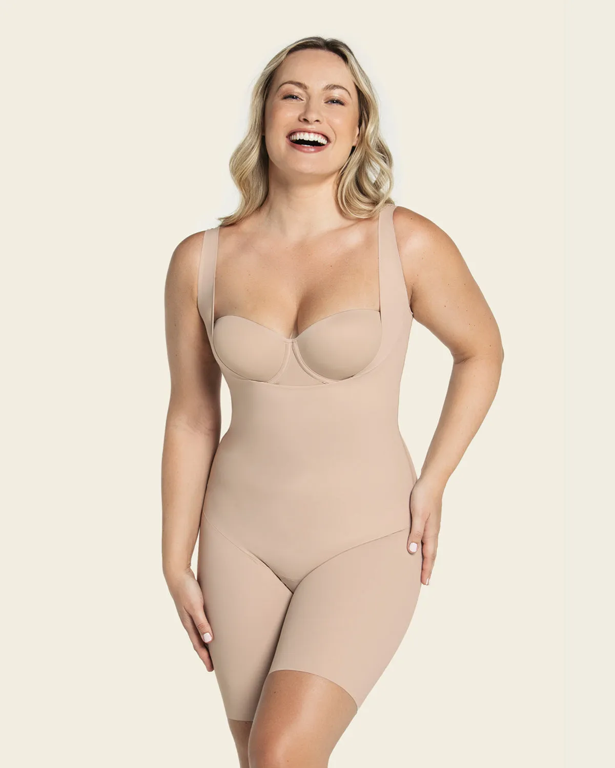 Undetectable Step-in Mid-Thigh Body Shaper