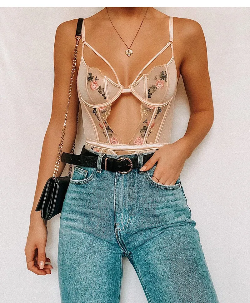 VenusFox Sexy Lingerie with Garter Belt Sex Underwear Set Floral Bra Panty Bodysuits Teddy Babydoll Nightwear Women Hot Erotic Sleepwear