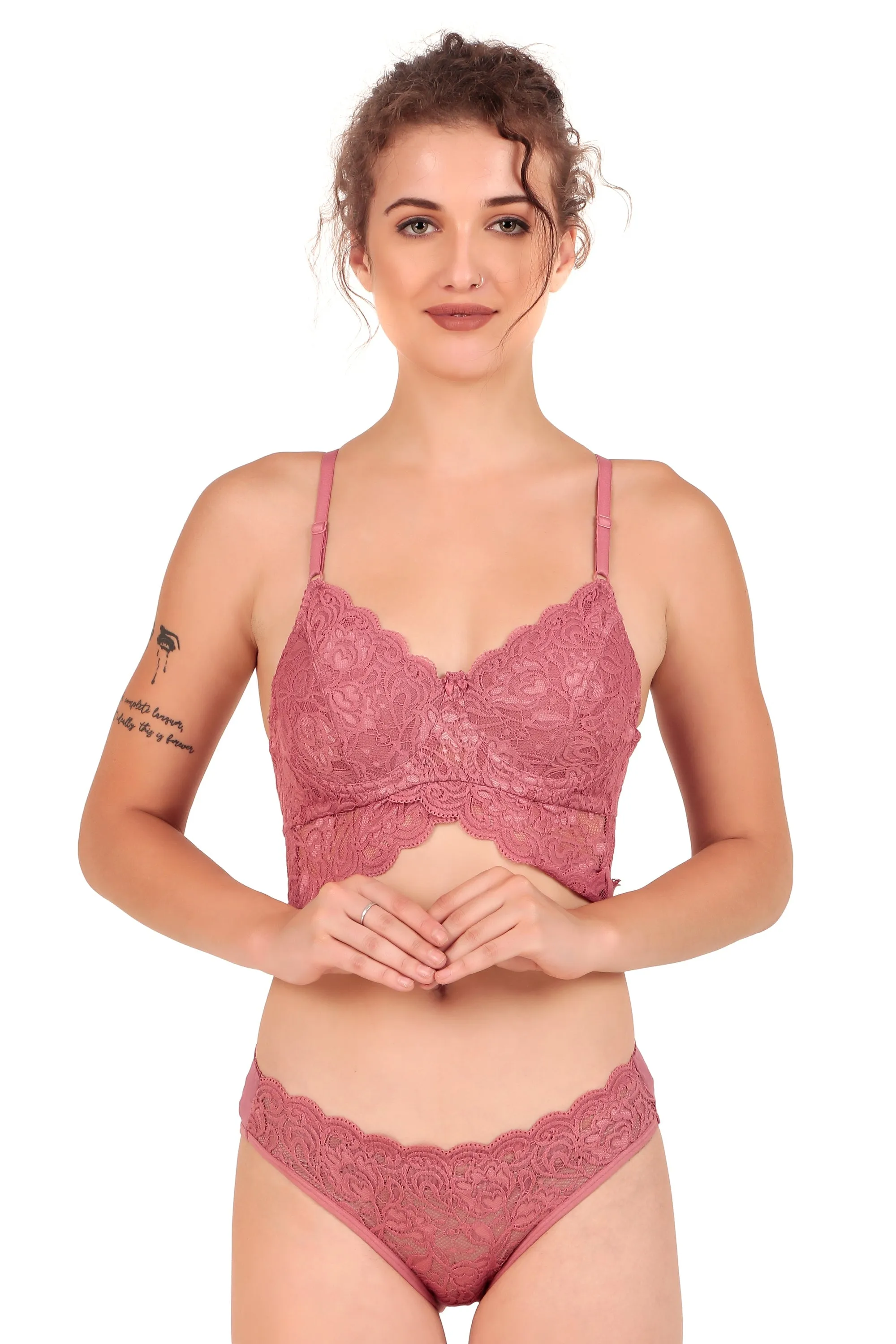 VONZZO BRANB2001 Wired Non Padded Comfortable Lacy Bra