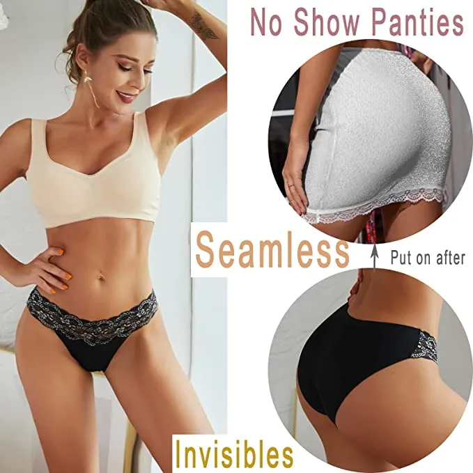 Wholesale Seamless Underwear for Women No Show Bikini Panties Lace