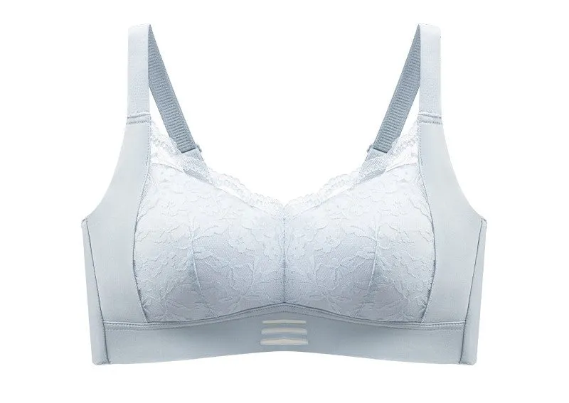 Women Large size large cup bra, auxiliary breast reduction, anti-sagging, no rims, big breasts, small push-up bra, women's comfortable fat thin style