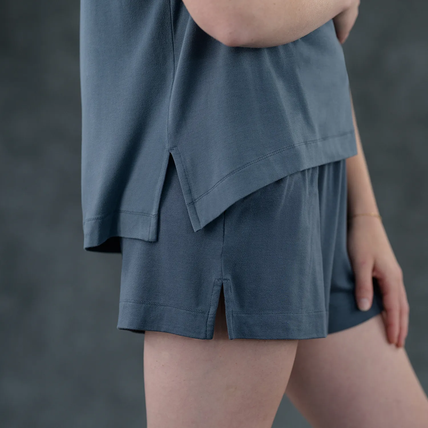 Women's Pajama Set - Short   Shirt (Dusk)